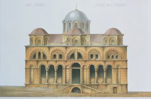 Gevel van Mefa Dzamissi, de Kerk van St. Theodore, uit 
